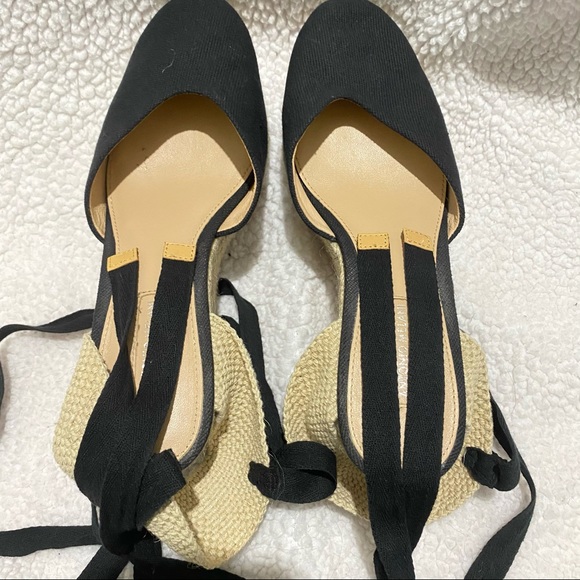 Antonio Melani Morgance black espadrille wedges size 9 NWOB - Picture 5 of 12